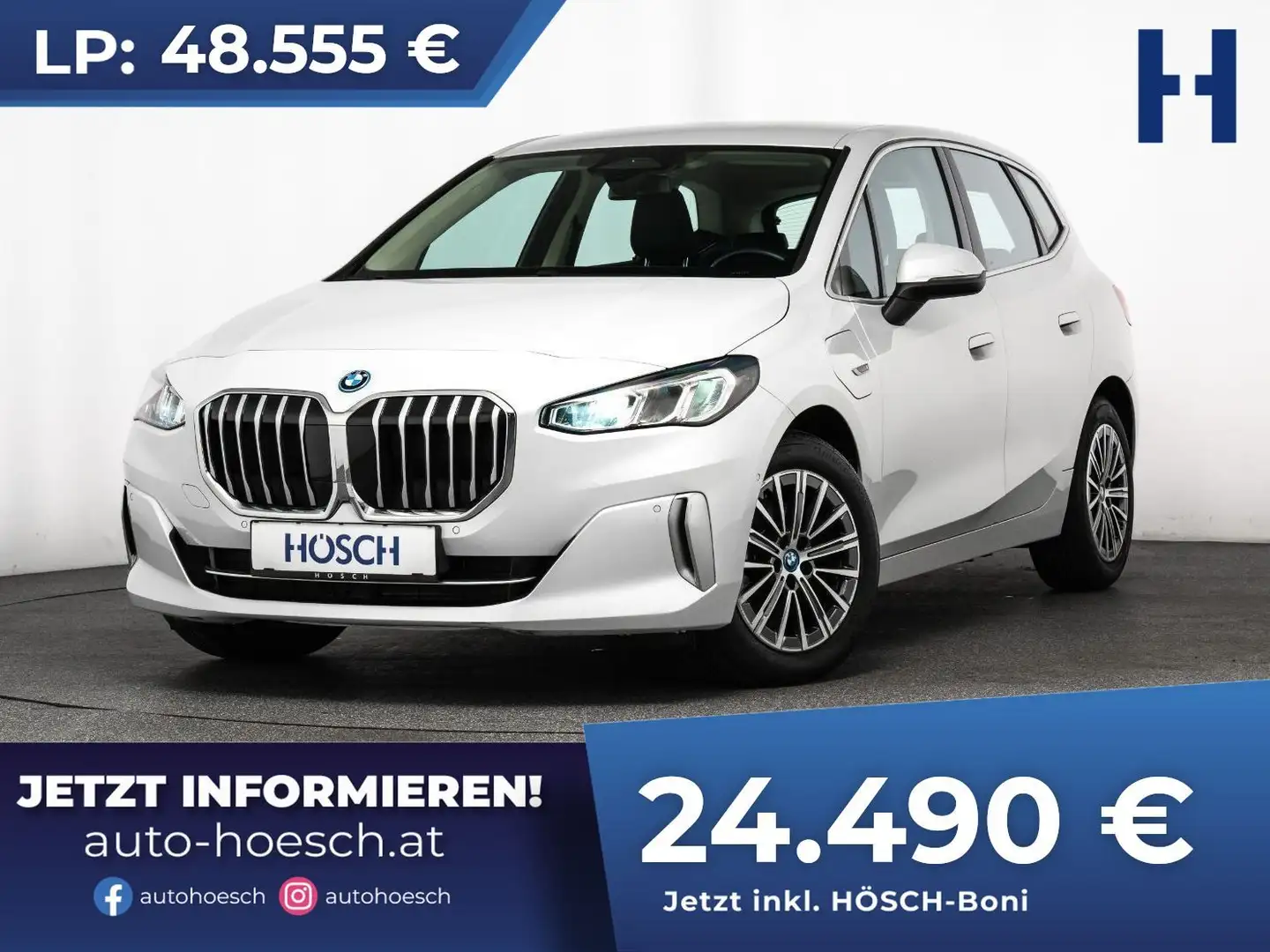 BMW 225 e xDrive Active Tourer Luxury LEDER GELEGENHEIT Weiß - 1