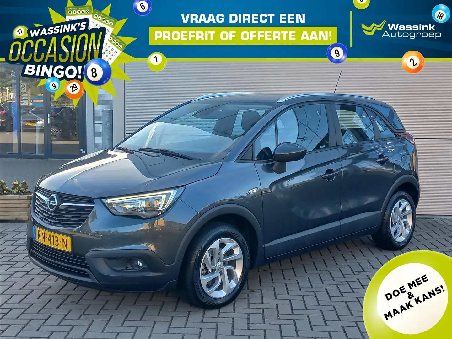 Opel Crossland X 1.2T 130pk Edition + Extra's | Airconditioning | N Grijs - 1