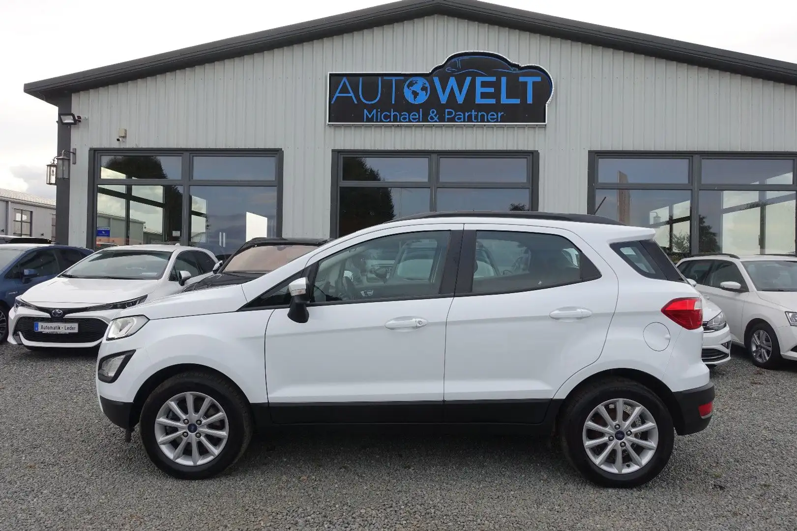 Ford EcoSport 1.0 Aut.KAM APP LED AHK Zahnr+Insp Neu Blanc - 1