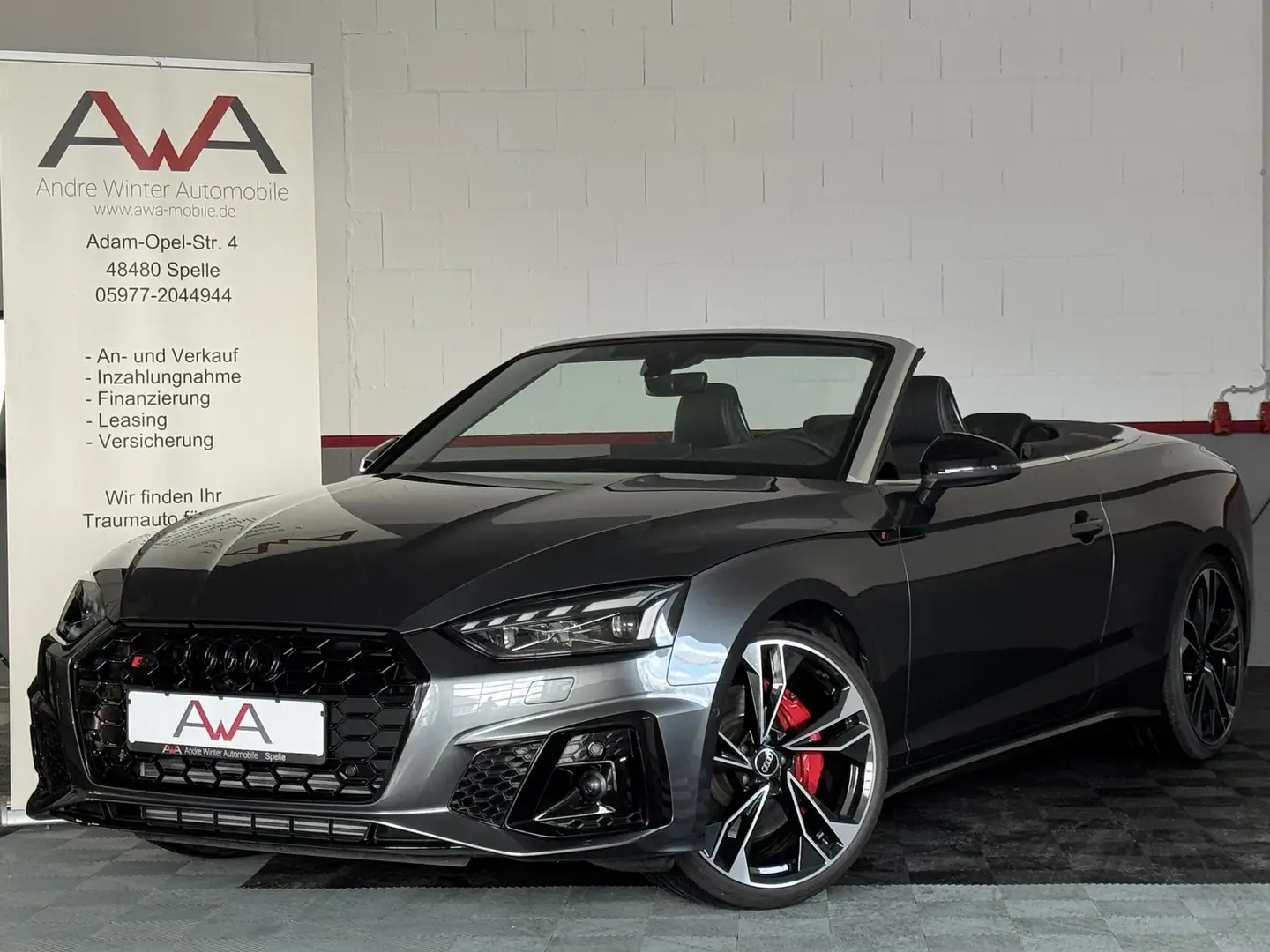 Audi S5 Cabrio 3.0TFSI quat competition+ Nappa Laser Gris - 1