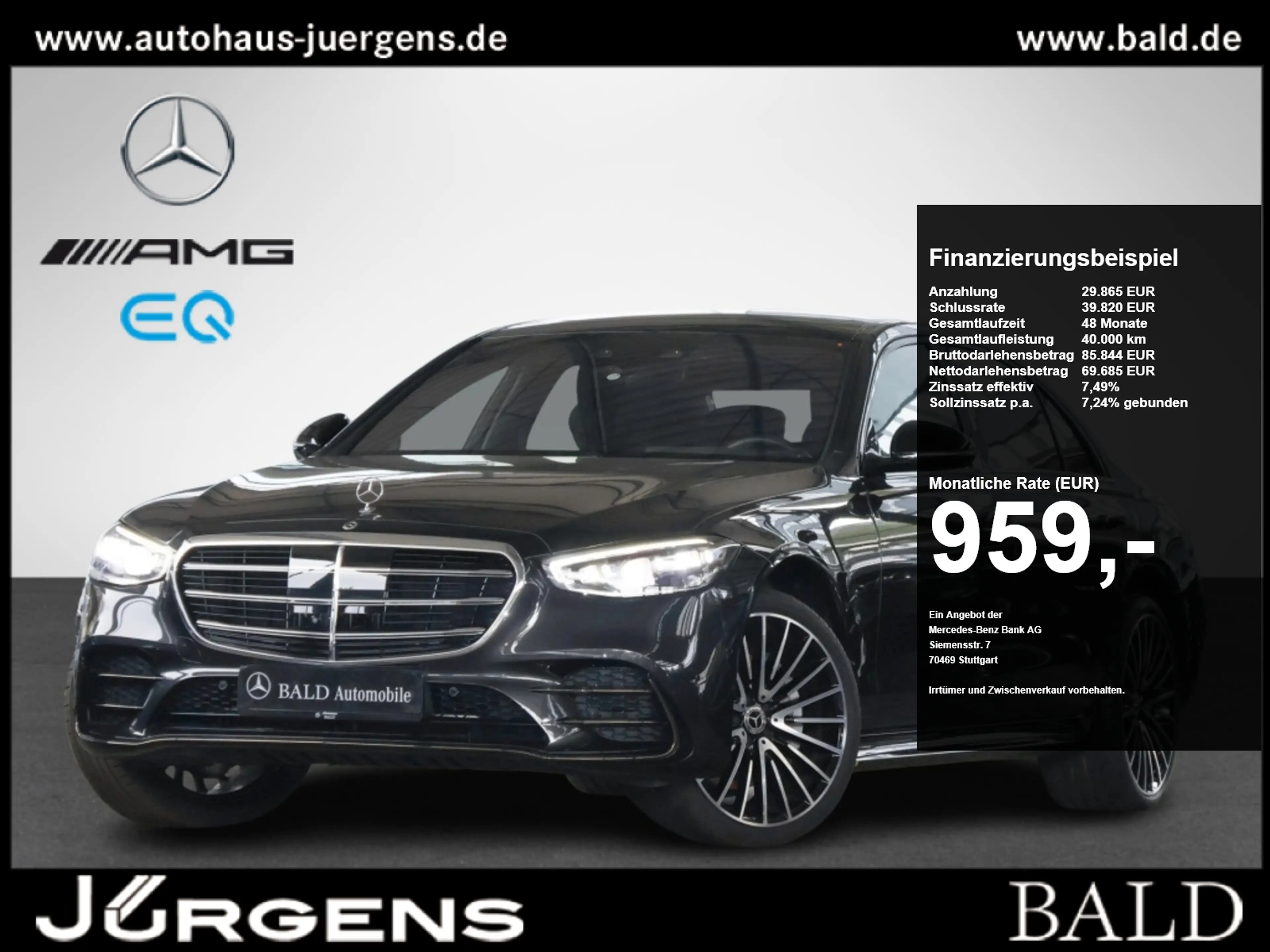Mercedes-Benz S 500 4M L AMG-Sport/Pano/Sitzkl/AIRM/HAL/HUD/21
