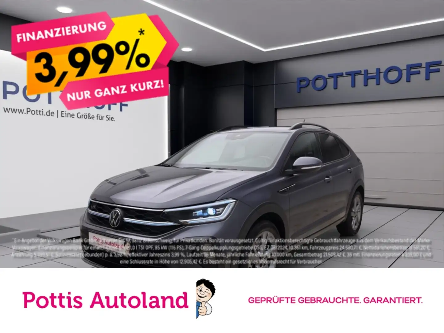 Volkswagen Taigo 1.0 TSI R-LINE NAVI KAMERA KLIMA SHZG Grau - 1