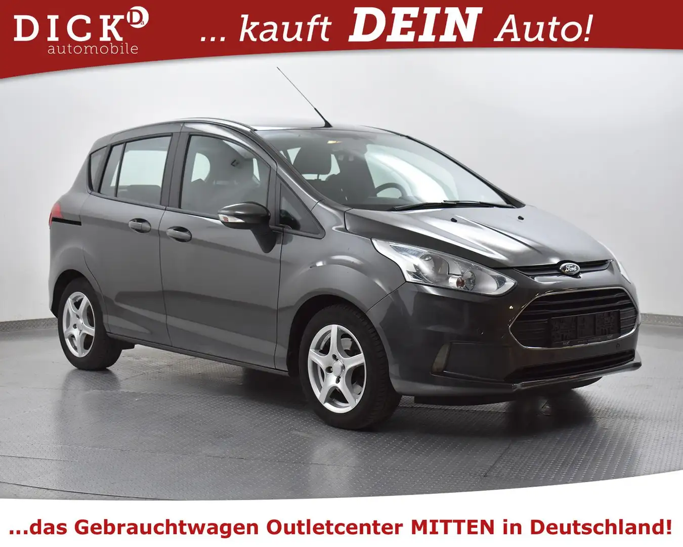 Ford B-Max 1.0 EB Trend GEPFLEGT+SHZ+PDC+KLIMA+MFL+LM Grau - 1
