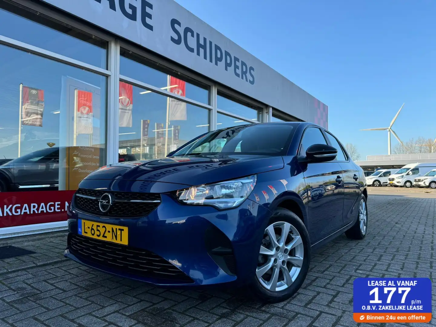 Opel Corsa 1.2 Edition Airco Apple Carplay Blauw - 1
