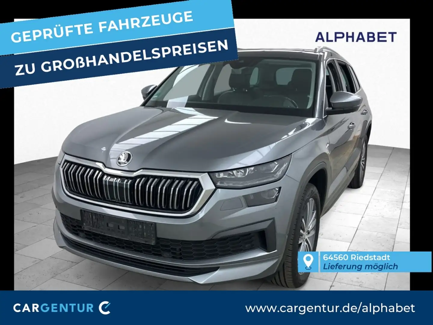 Skoda Kodiaq 2.0 TDI L&K 4x4 Virtual 360° AHK Pano S-Dach Grey - 1