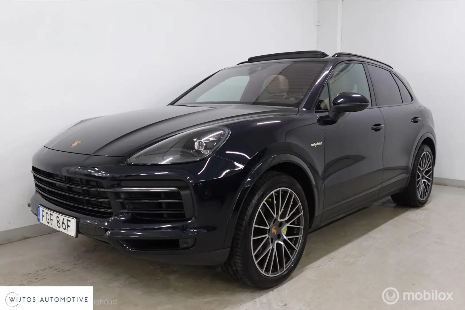 Porsche Cayenne 3.0 E-Hybrid, pano, luchtv., massage, BOSE Blauw - 1