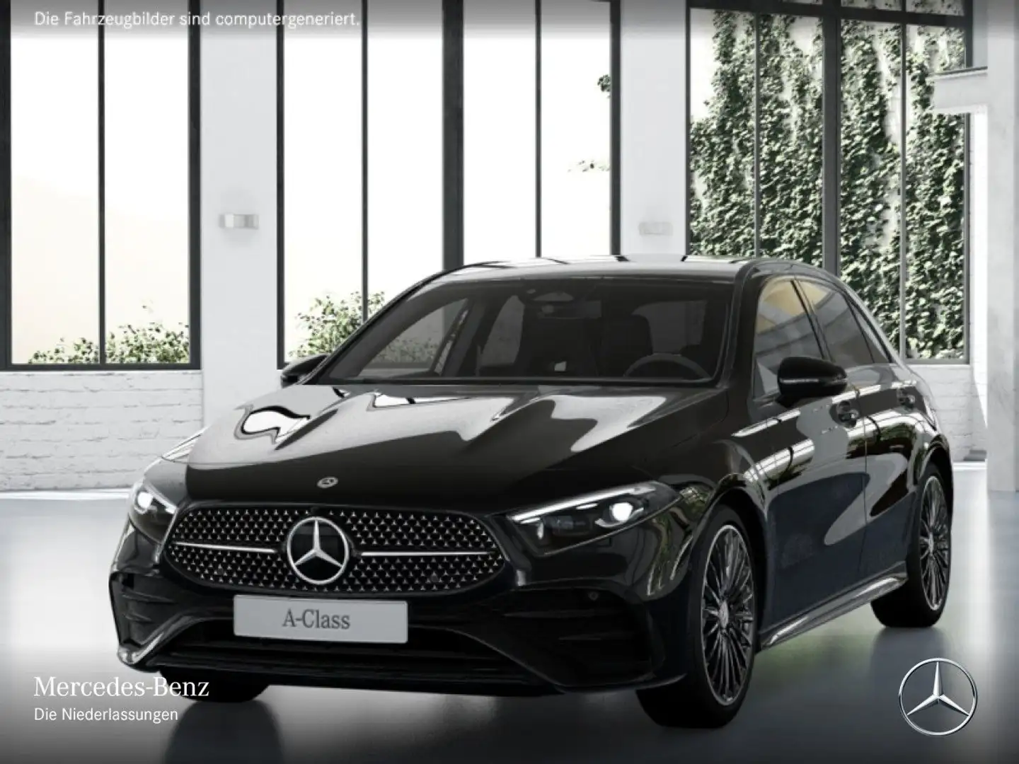Mercedes-Benz A 180 AMG+NIGHT+MULTIBEAM+KAMERA+TOTW+7G Schwarz - 2