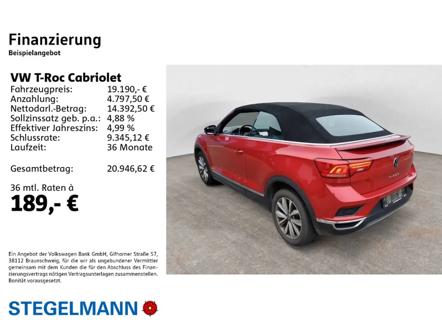 Volkswagen T-Roc 1.0 TSI Style *ACC*App-Connect*S Rot - 2