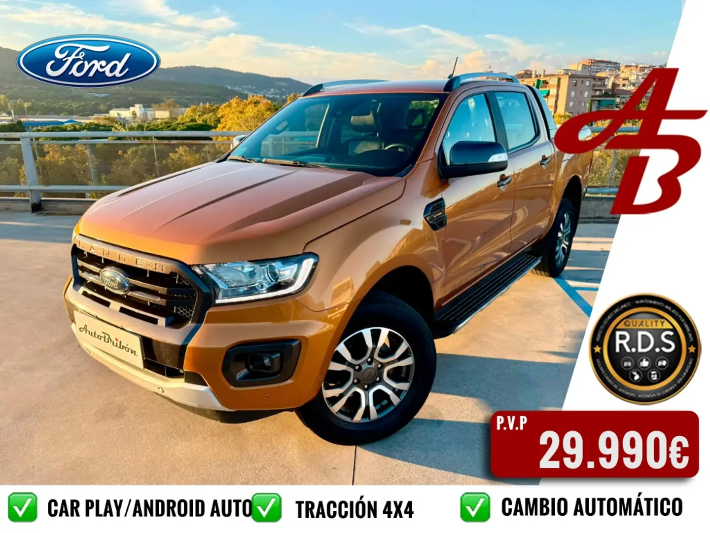 Ford Ranger 2.0 Ecoblue Super Cab Wildtrak 4x4 Aut. Oranje - 1