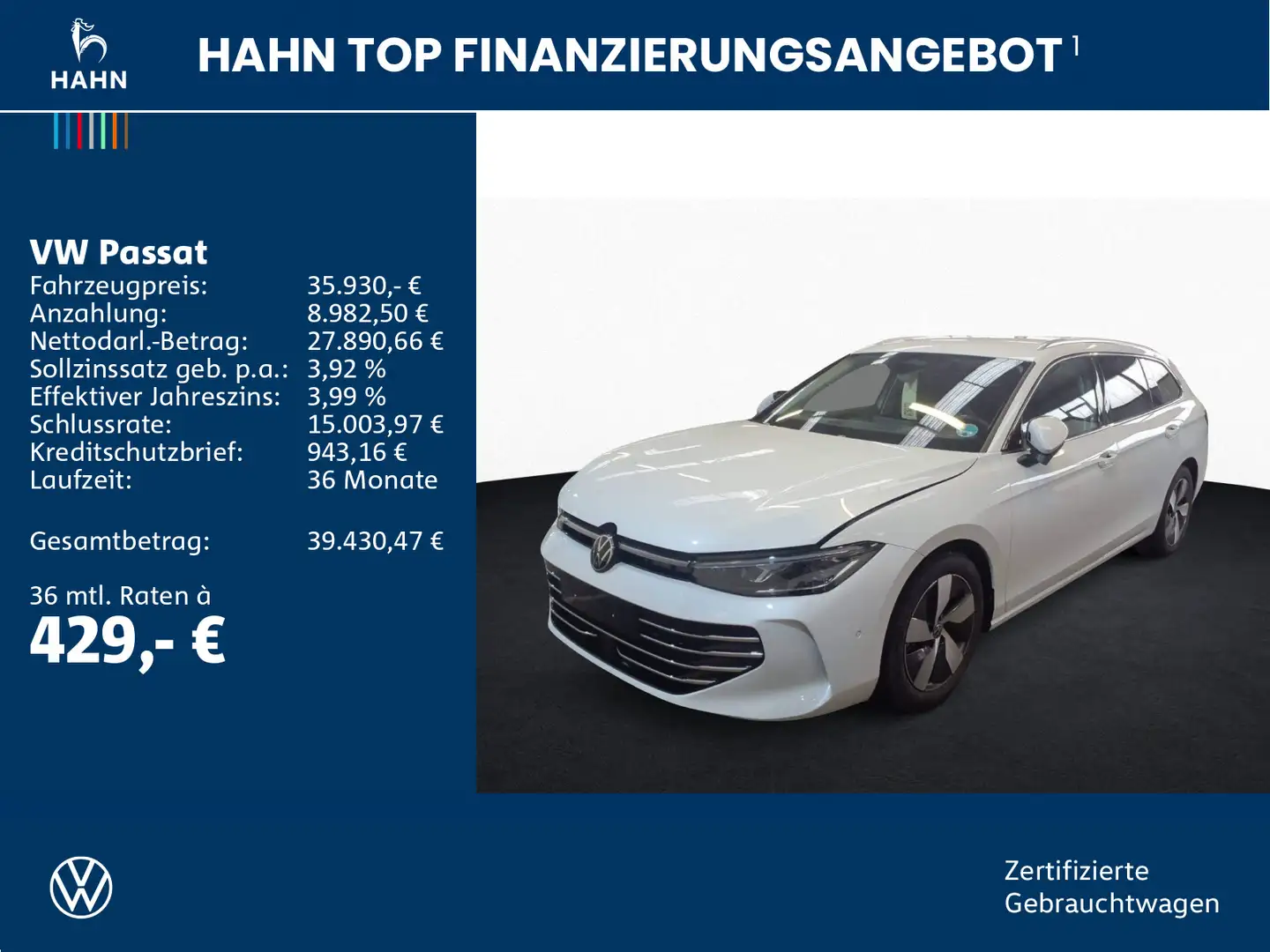 Volkswagen Passat 2.0TDI DSG Elegance 360° AHK Matrix Sport Weiß - 2