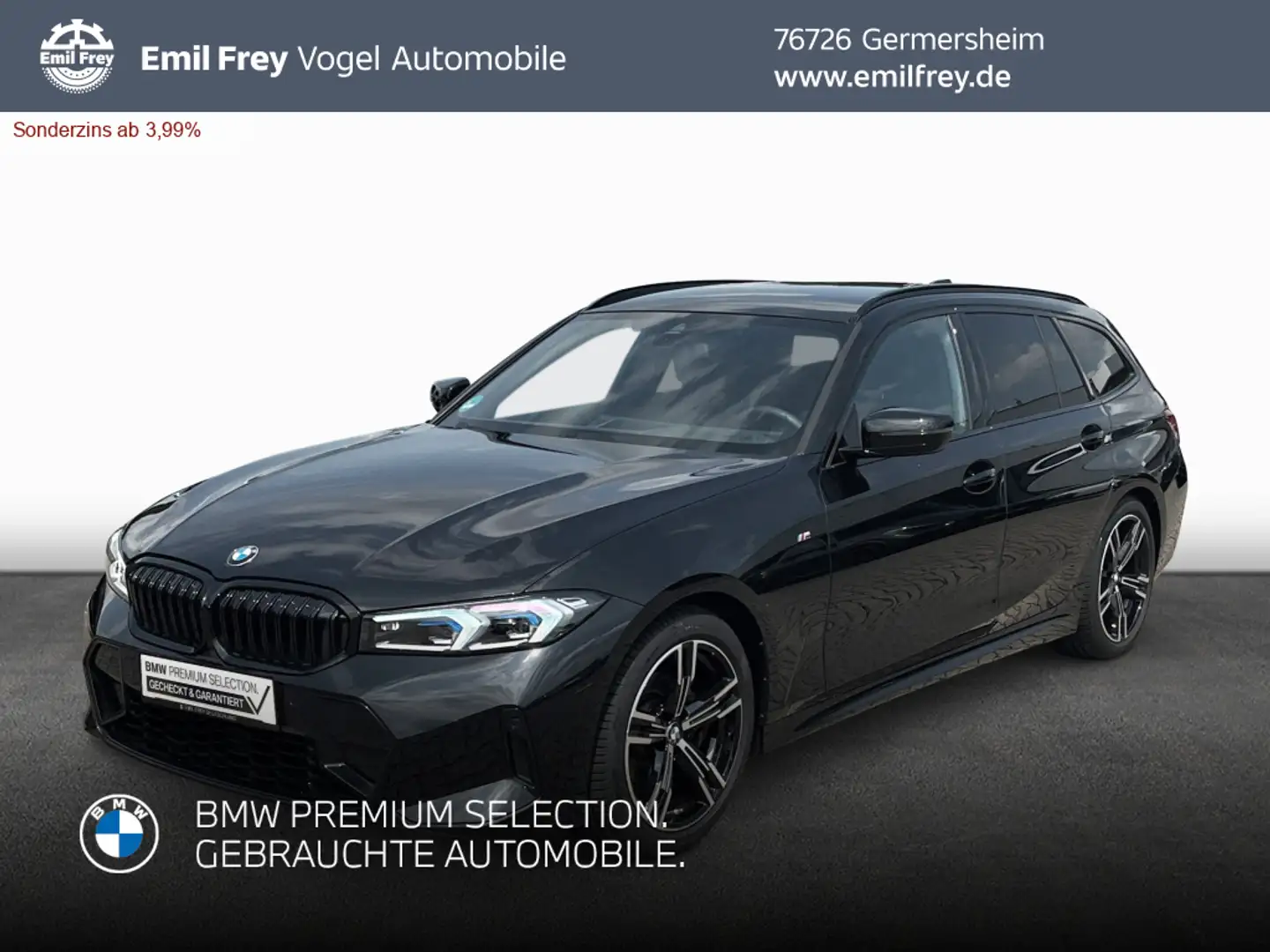 BMW 318 i Touring Aut. *SHZ*Navi*Sportpaket* Schwarz - 1