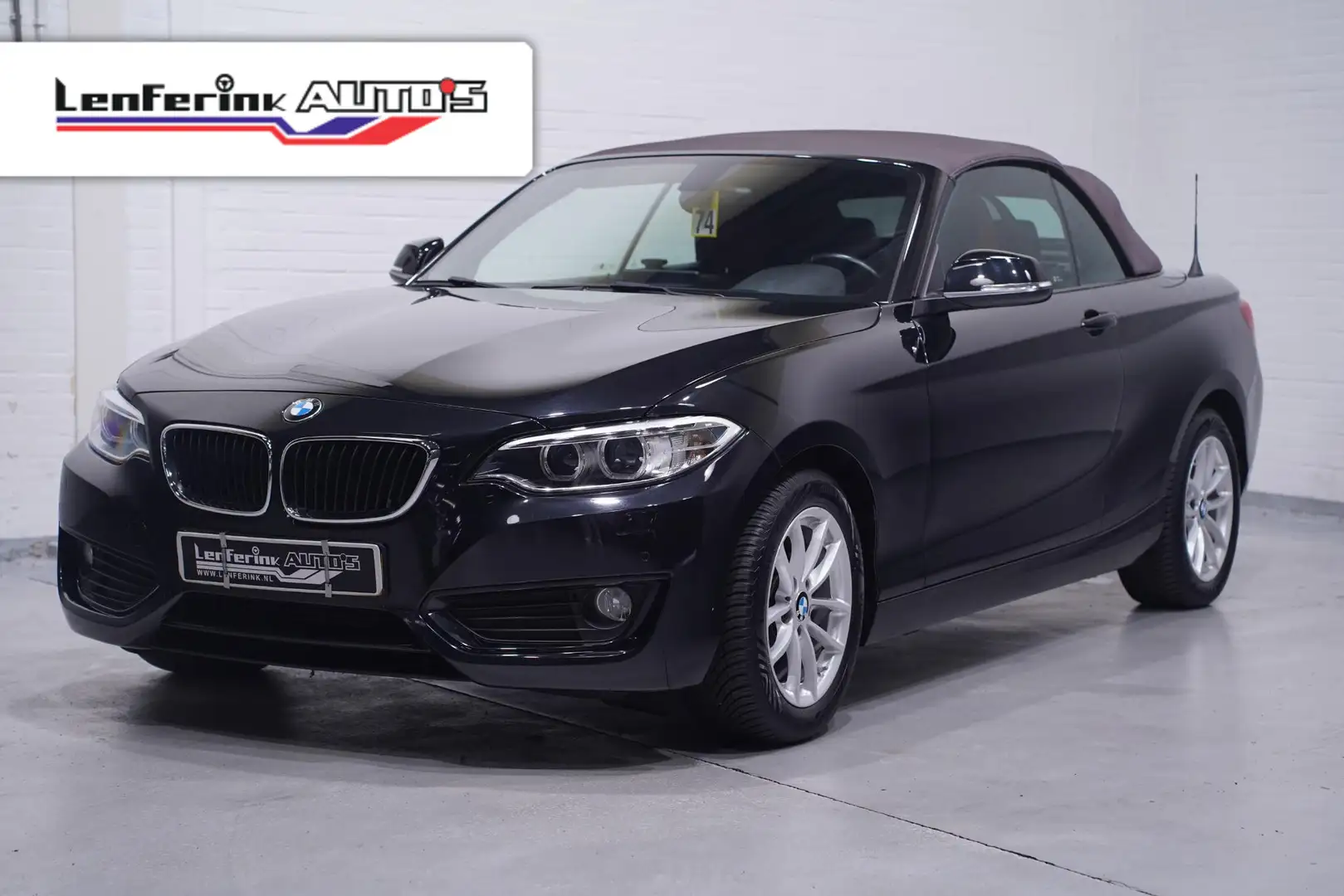 BMW 218 2-serie Cabrio 218i High Executive Navigatie-Full Zwart - 1