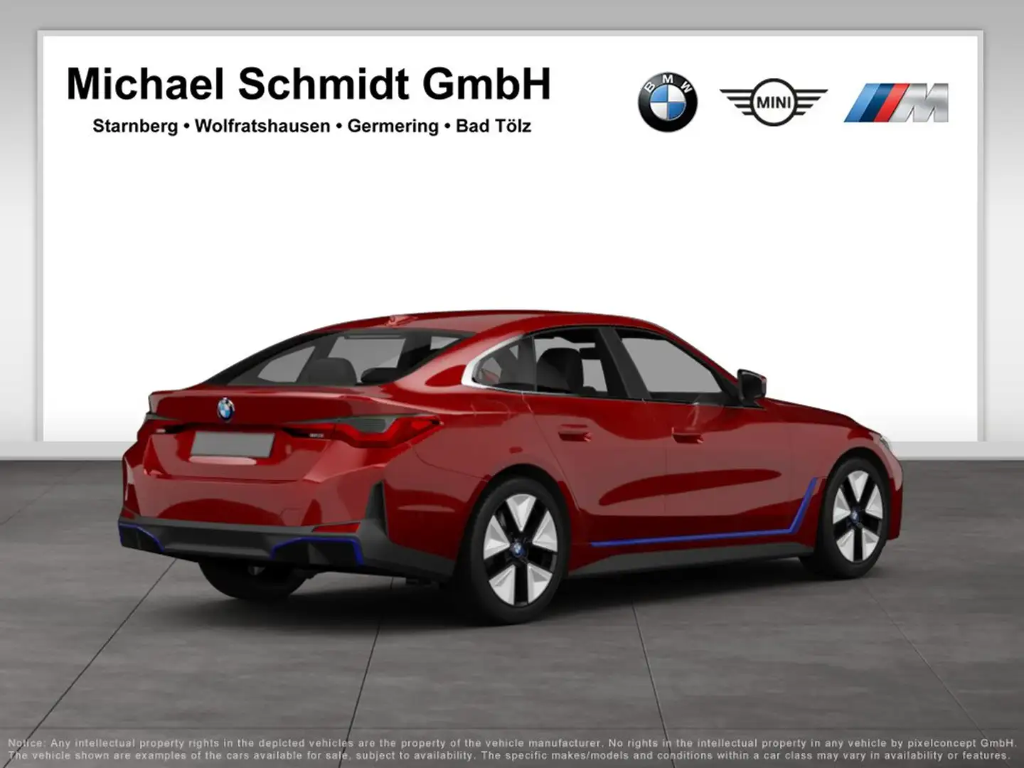 BMW i4 xDrive40 Gran Coupé 442€ netto/mtl.*M Sportpaket P Rot - 2