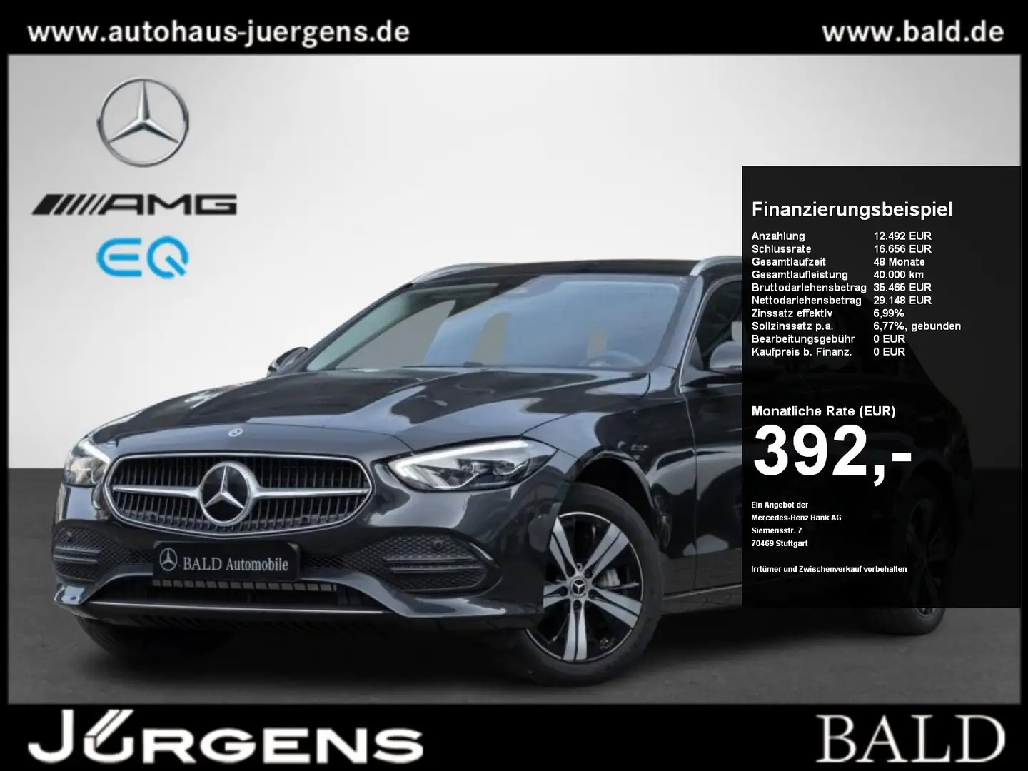 Mercedes-Benz C 300 de T Avantgarde/Wide/LED/Pano/Totw/Easy-P Grey - 1