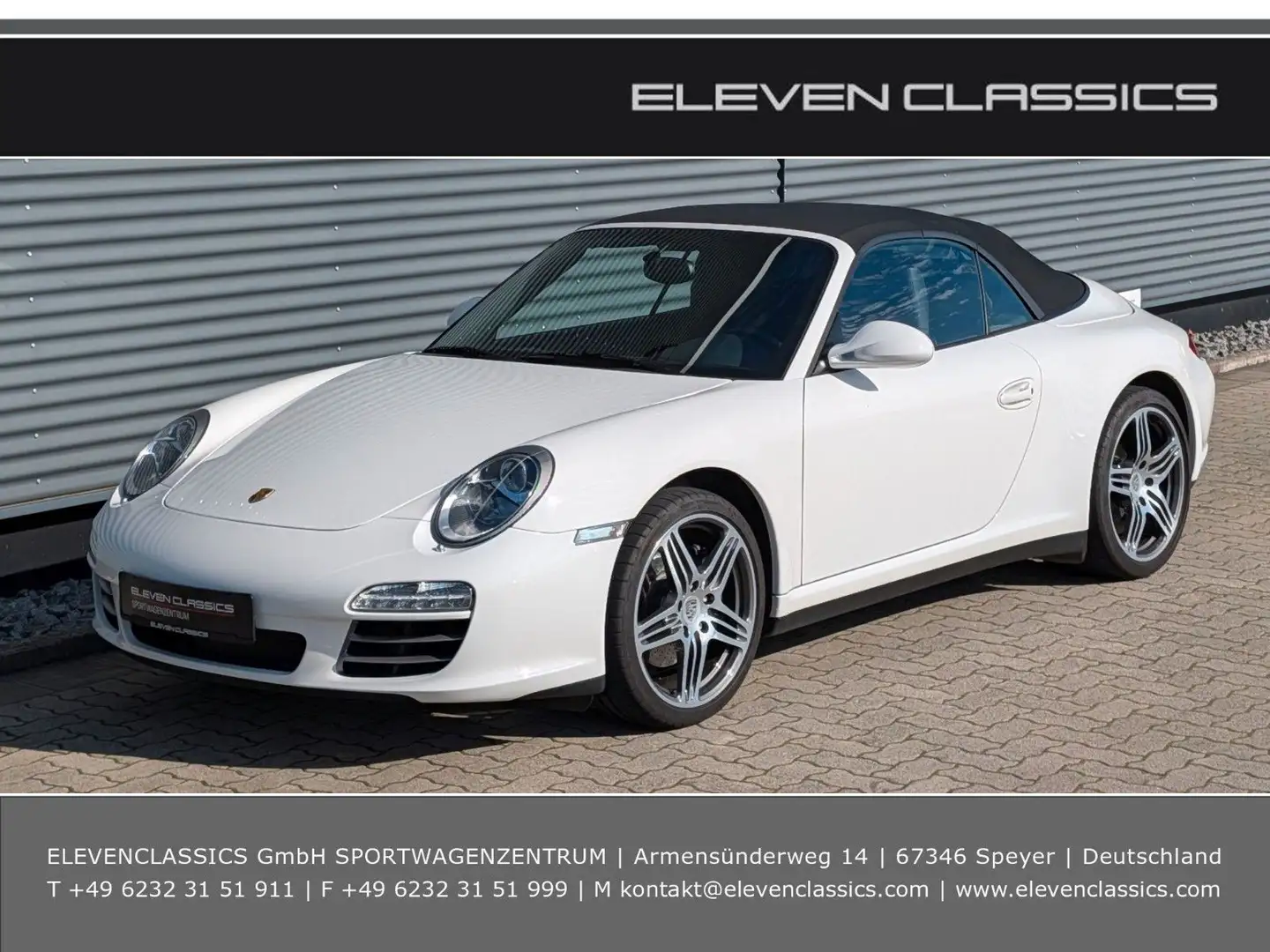 Porsche 997 Carrera 4 Cabriolet Blanc - 1