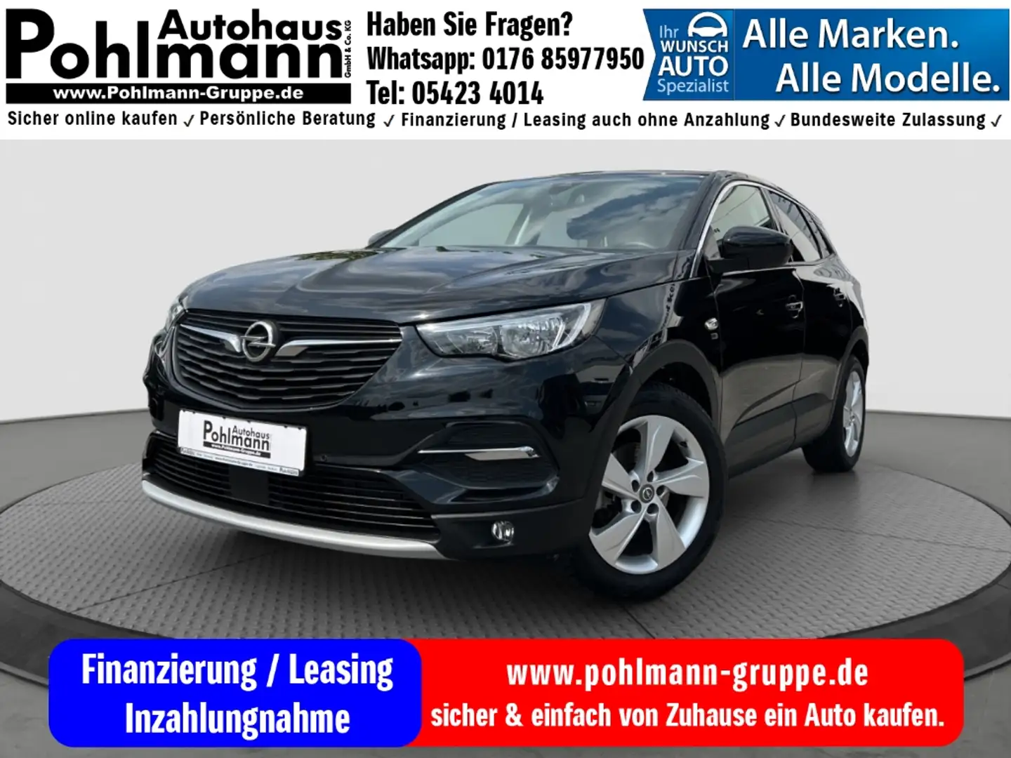 Opel Grandland 120 Jahre Turbo 1.2 NAVI Rückfahrkamera KLIMA SHZ Noir - 1