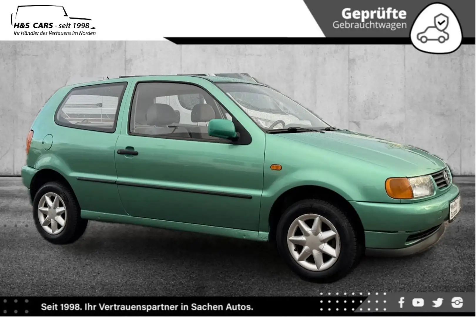 Volkswagen Polo Colour Cpt 1H ZAHNR NEU SCHIEBD BT PDC TÜV Grün - 1