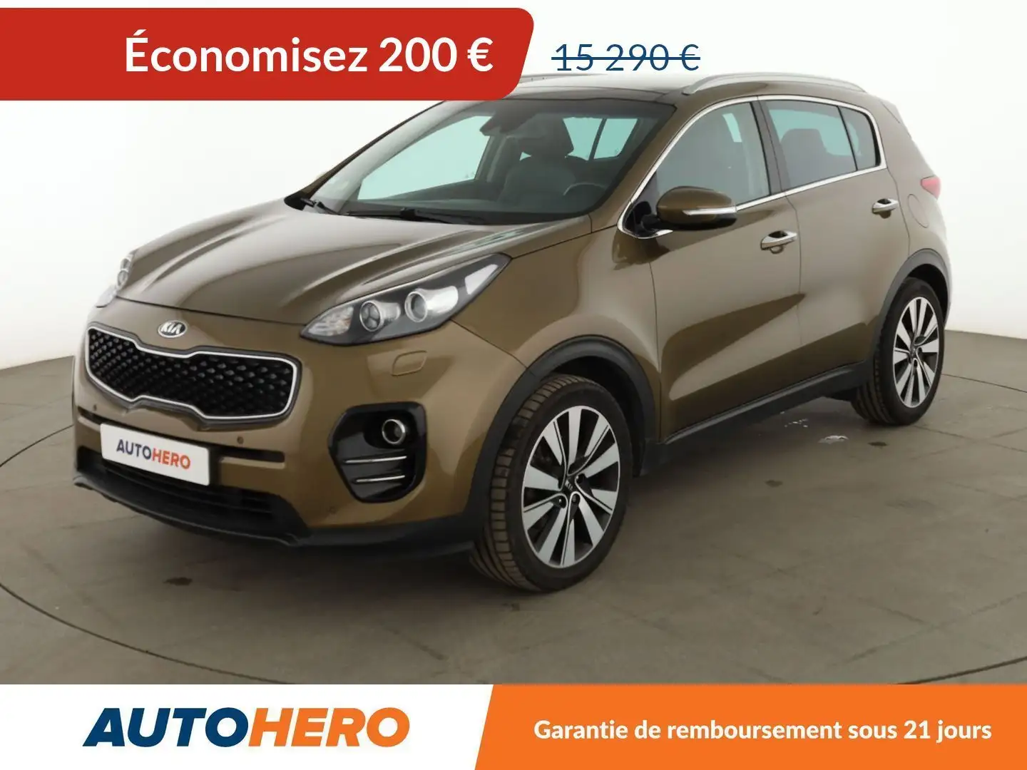Kia Sportage 2.0 CRDi Premium 2WD Brun - 1