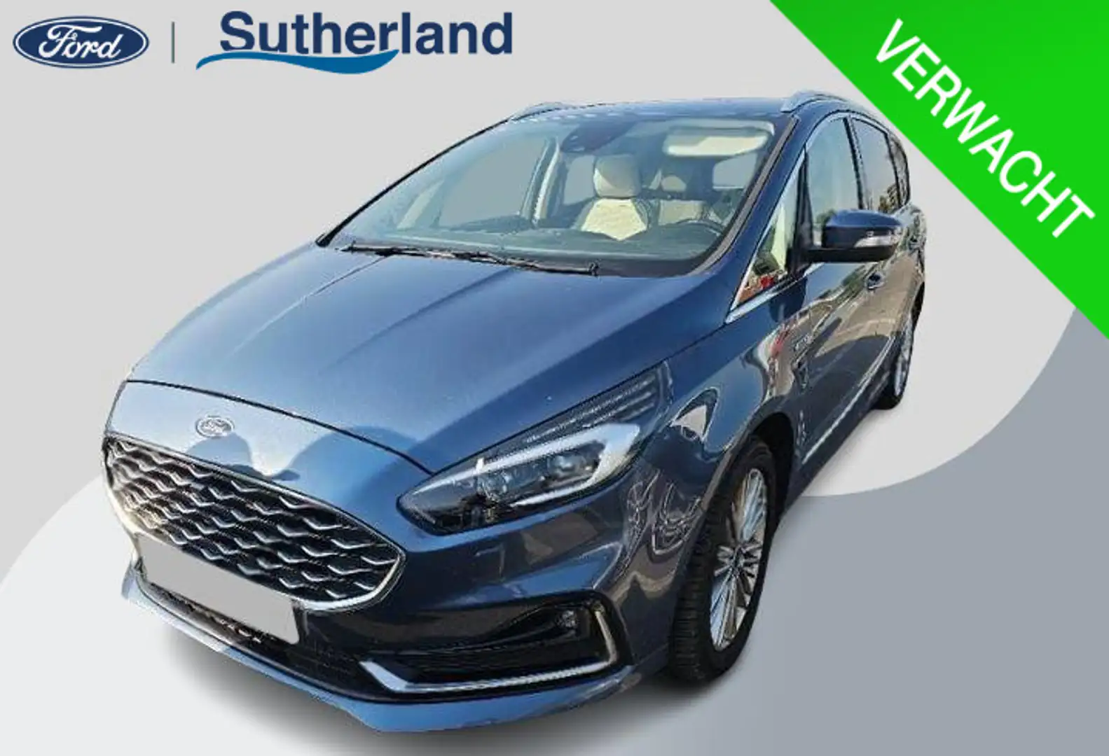Ford S-Max 2.5 FHEV Vignale 5P 190pk | Full LED | SYNC 3 Navi Blauw - 1