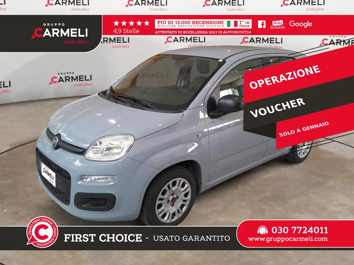 Fiat Panda 1.2 Easy easypower Gpl 69cv Bleu - 1