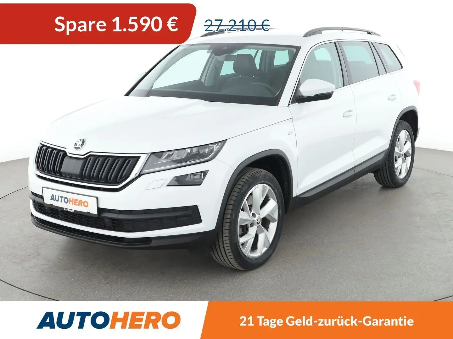 Skoda Kodiaq 2.0 TDI Soleil 4x4 Aut.*NAVI*LED*ACC*CAM*PDC*SHZ* Weiß - 1