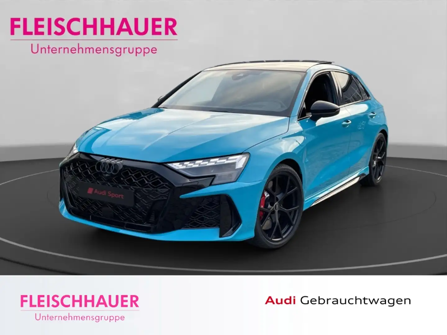 Audi RS3 Sportback 2.5 TFSI *MIAMI-BLUE* HUD PANO SCHALENSI Синій - 1