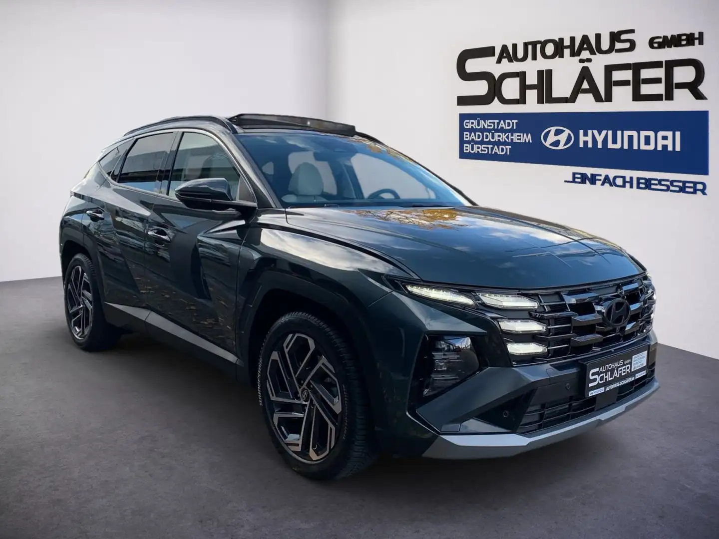 Hyundai TUCSON TUCSON 1.6 T-GDI 7-DCT Prime Mild-Hybrid Pano As Grün - 2