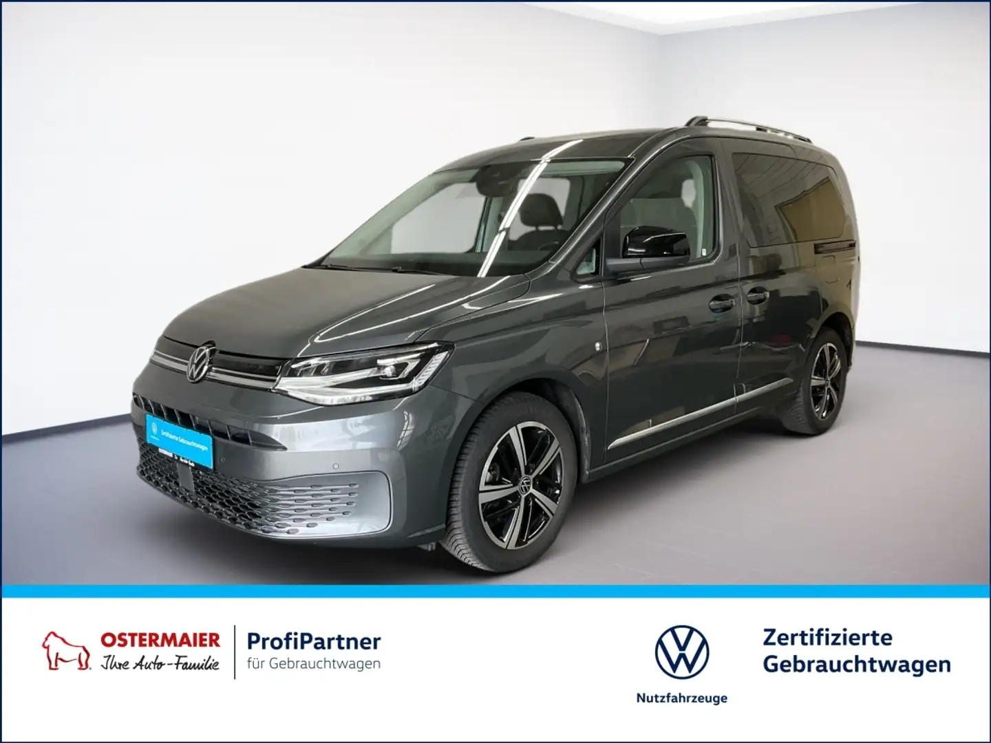 Volkswagen Caddy STYLE 2.0TDI 122PS 4MOTION ALLRAD STDHZG.LED.ACC.N Grau - 1
