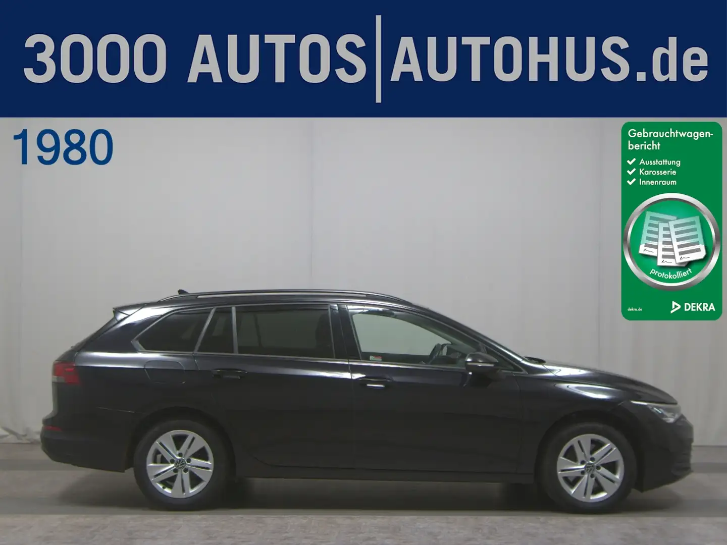 Volkswagen Golf -8 Var. 2.0 TDI Life Navi AID LED AHK Shz Noir - 1