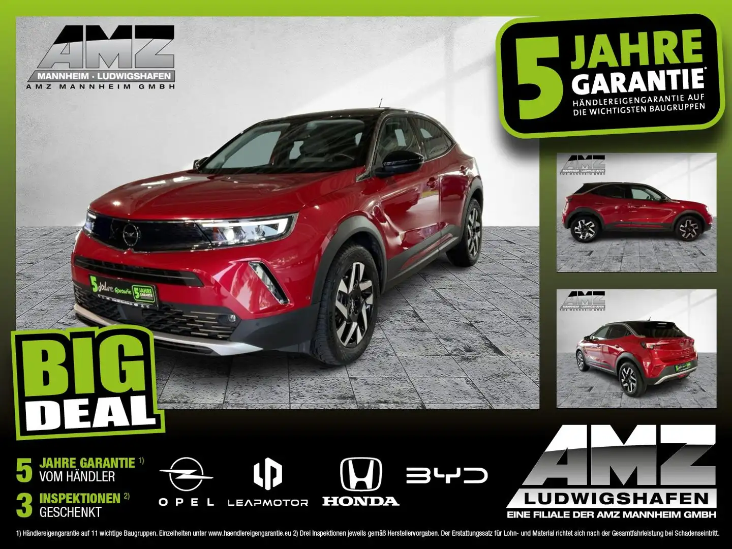 Opel Mokka 1.2 Turbo Elegance +Kamera+Allwetterreifen+ Rot - 1