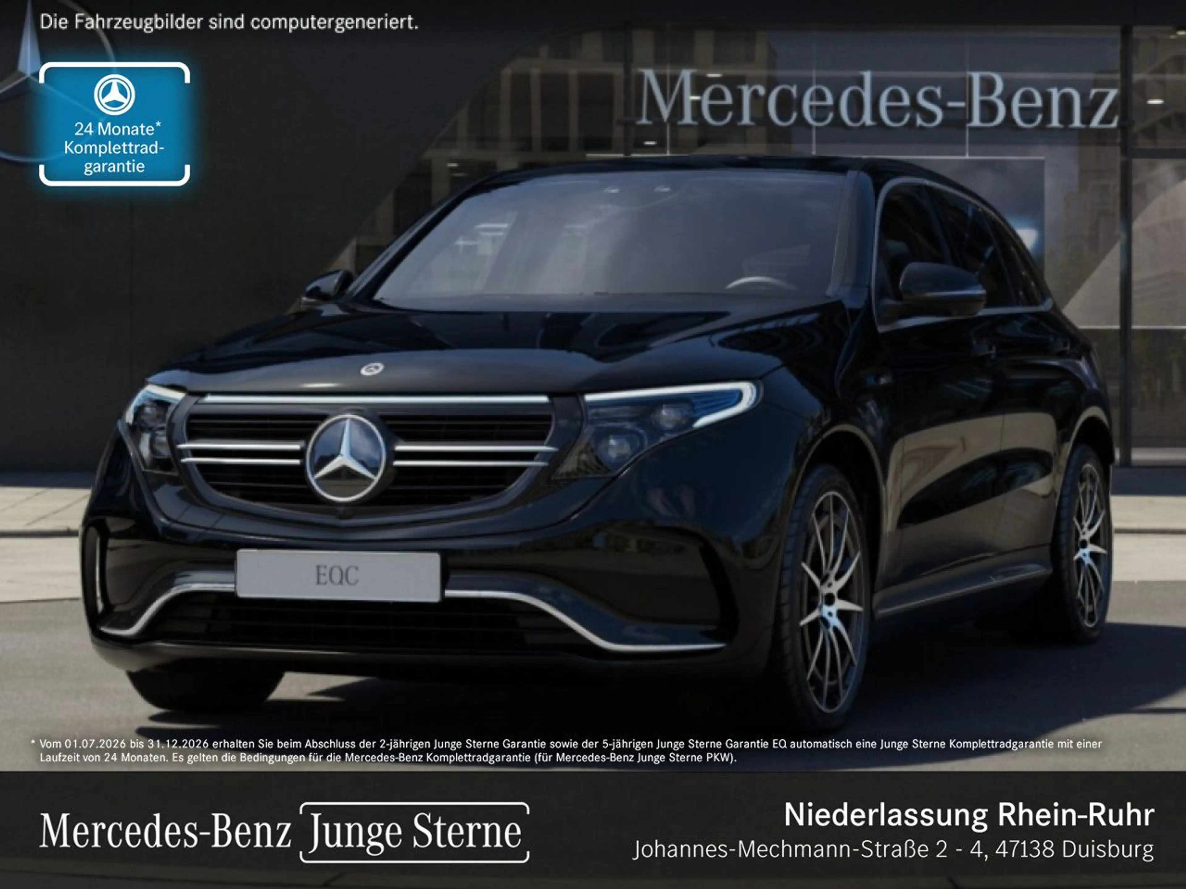 Mercedes-Benz EQC 400 4M AMG+360+AHK+MULTIBEAM+FAHRASS+KEYLESS