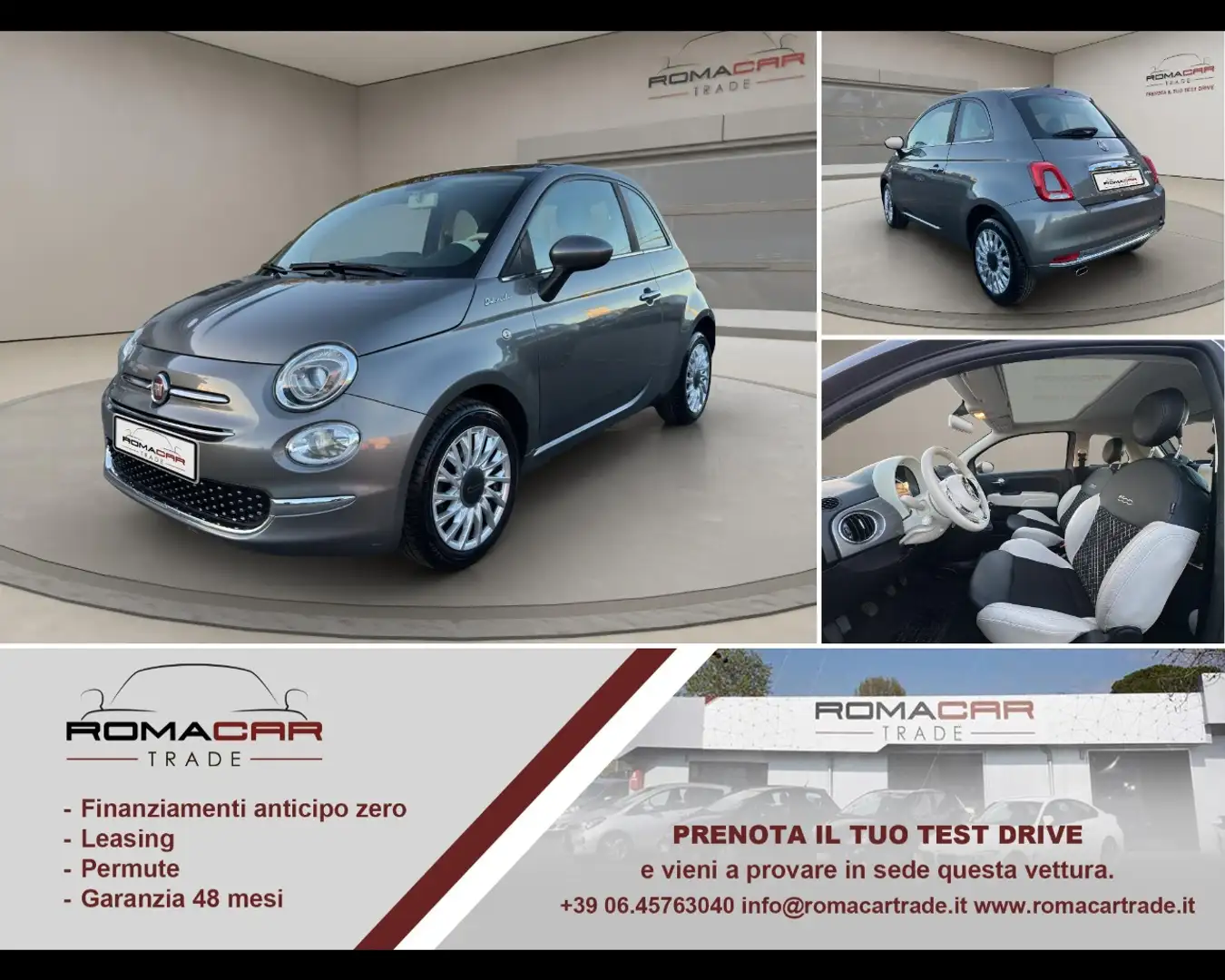 Fiat 500 (2015-2024) - 500 1.0 Hybrid Dolcevita Grau - 1
