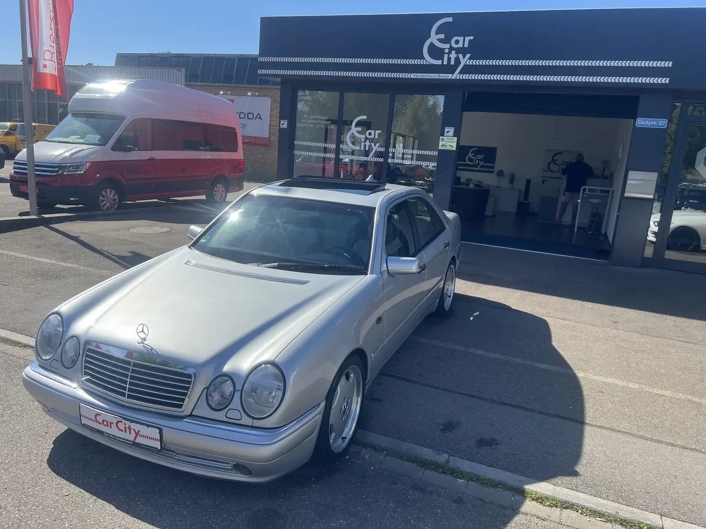 Mercedes-Benz E 50 AMG E50*Top*BiColor*GSD*DeutschesFHZ*Viele Neuteile* Argent - 1