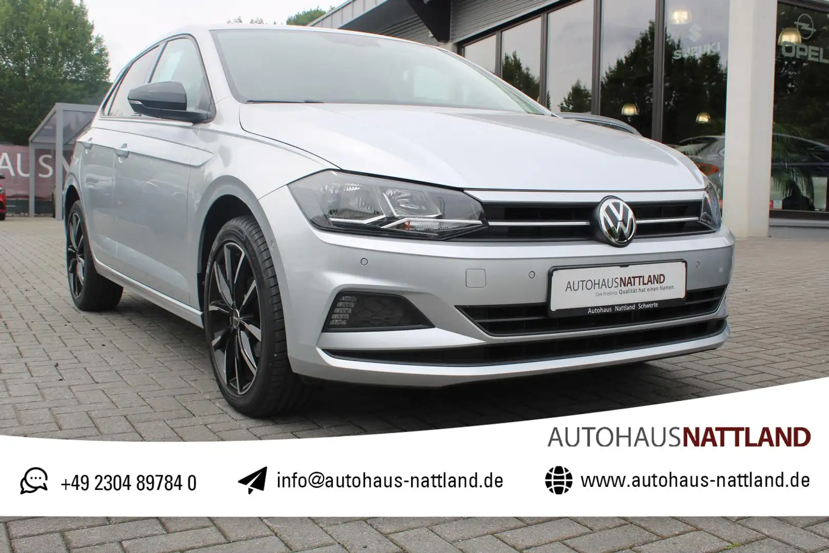 Volkswagen Polo 1.0 TSI PDC Klima ACC Navi Silber - 1