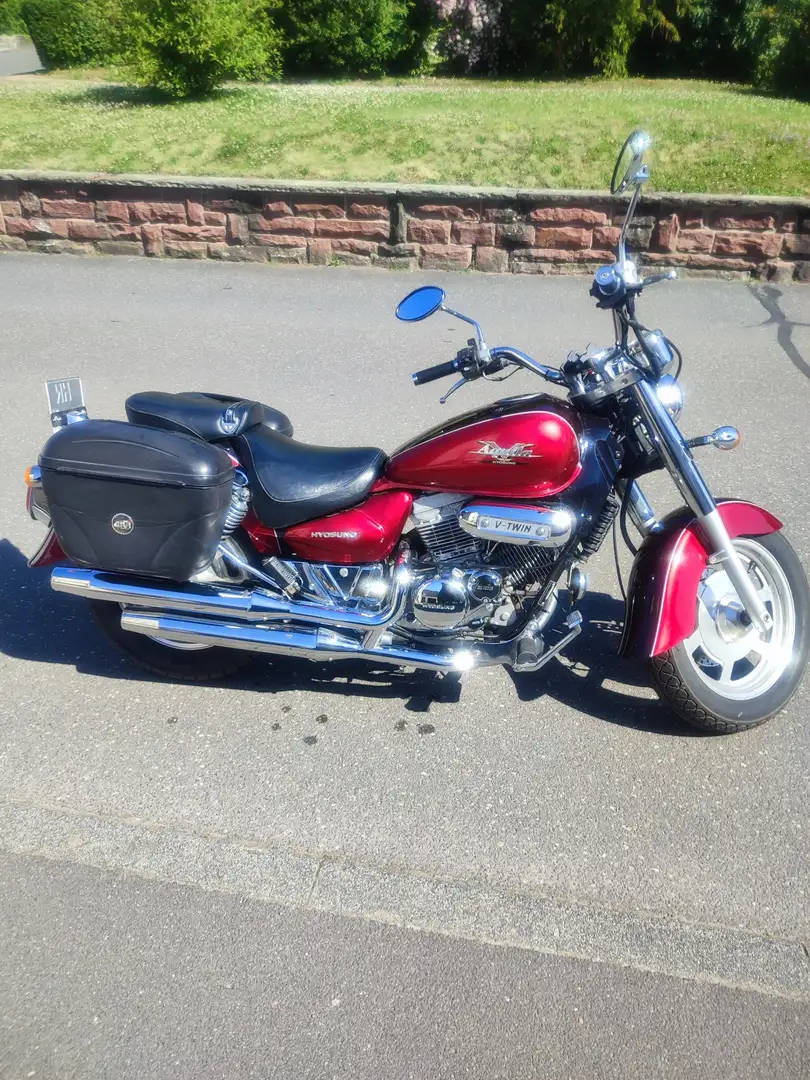 Hyosung Aquila 250 Koffer links und rechts Red - 1