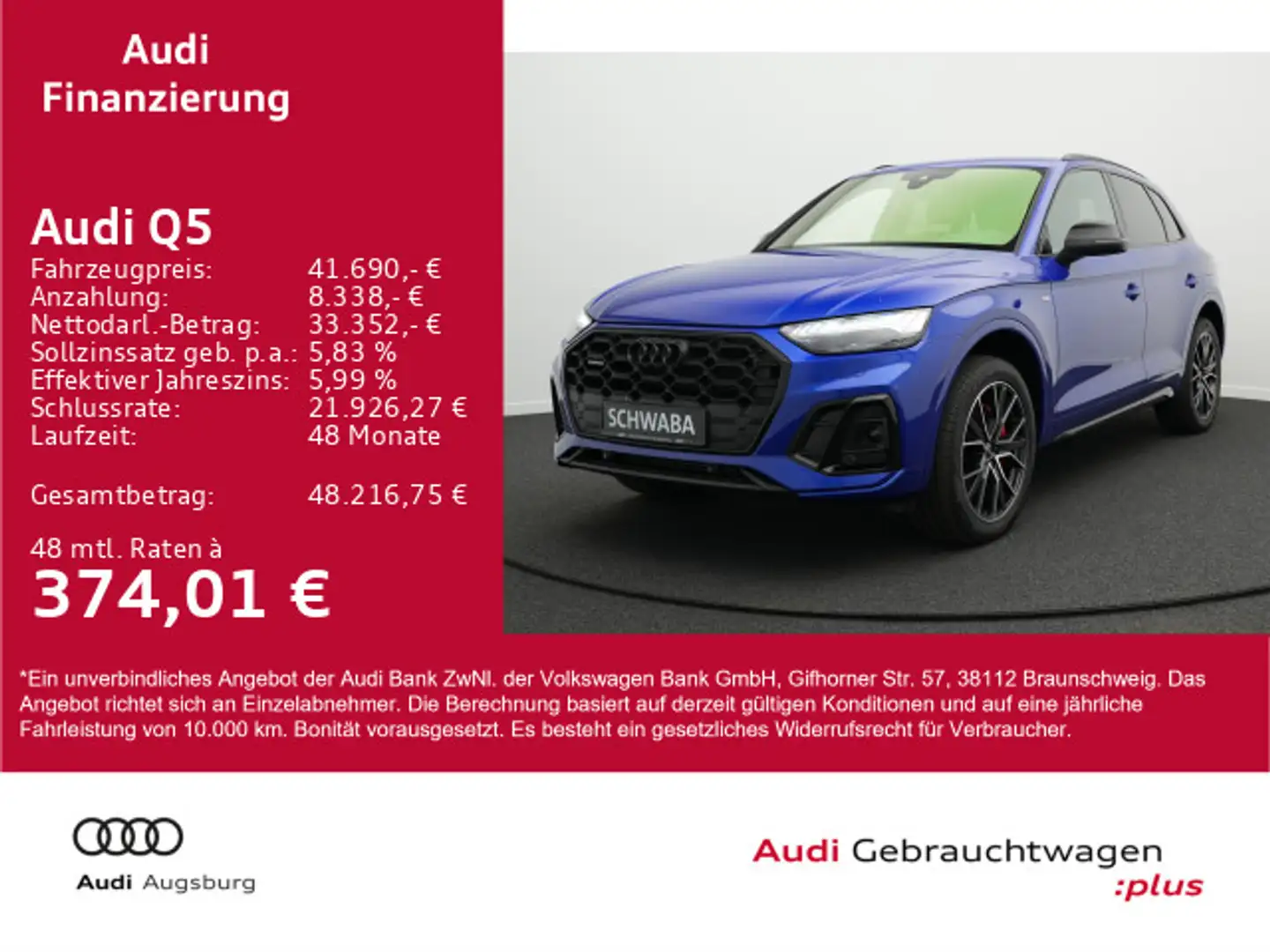 Audi Q5 TFSIe 2x S line 50 quattro *NAV*MATRIX*8-fach Blau - 1