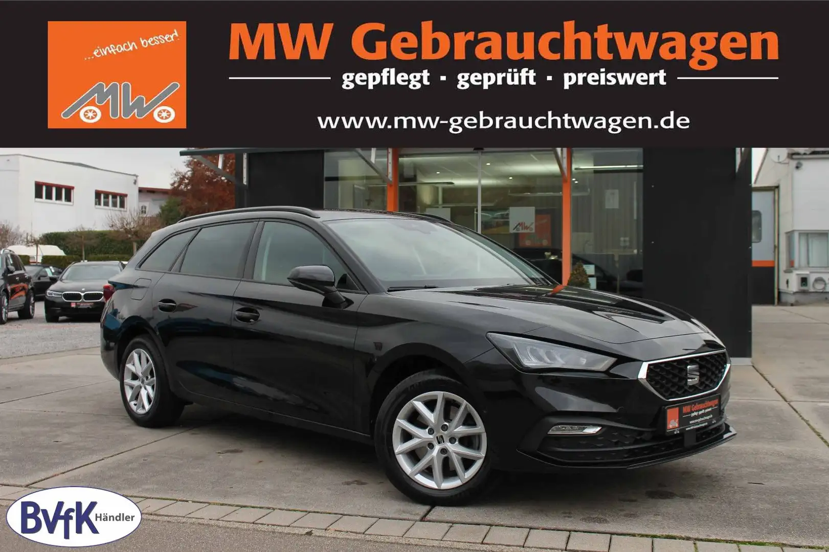 SEAT Leon 2.0TDI DSG Sportstourer Style LED ACC KAM Noir - 1