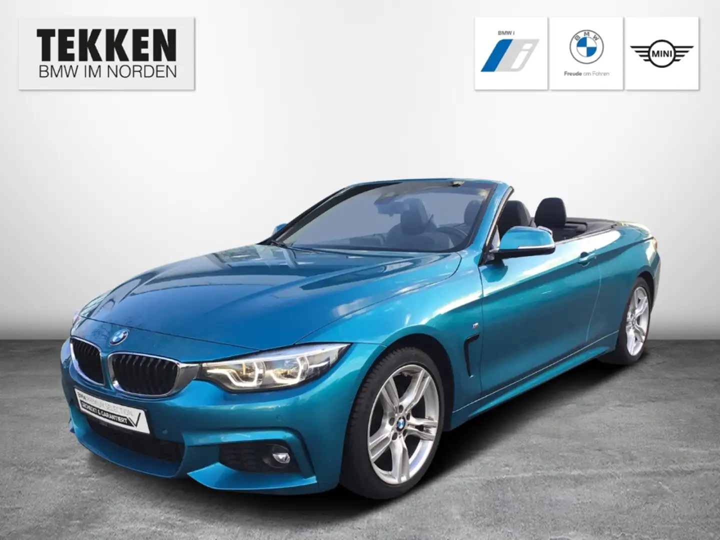 BMW 420 d Cabrio M Sport Navi Prof/HUD/HarmanKardon/Lenkra Blu/Azzurro - 1