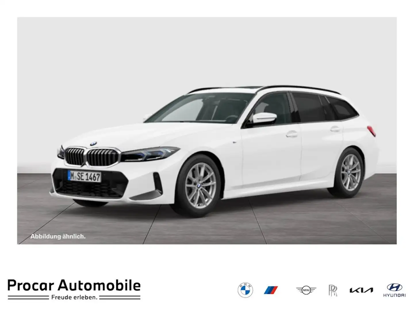 BMW 330 d xDrive Touring M Sport LCI Pano ACC PA+ LED HiFi Weiß - 1