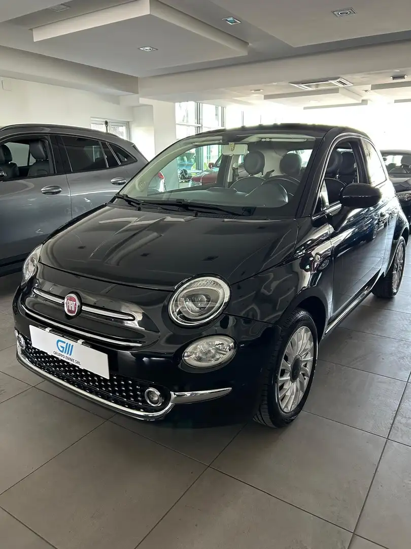 Fiat 500C 500C 1.2 Lounge 69cv-CABRIO-CLIMA- Nero - 1