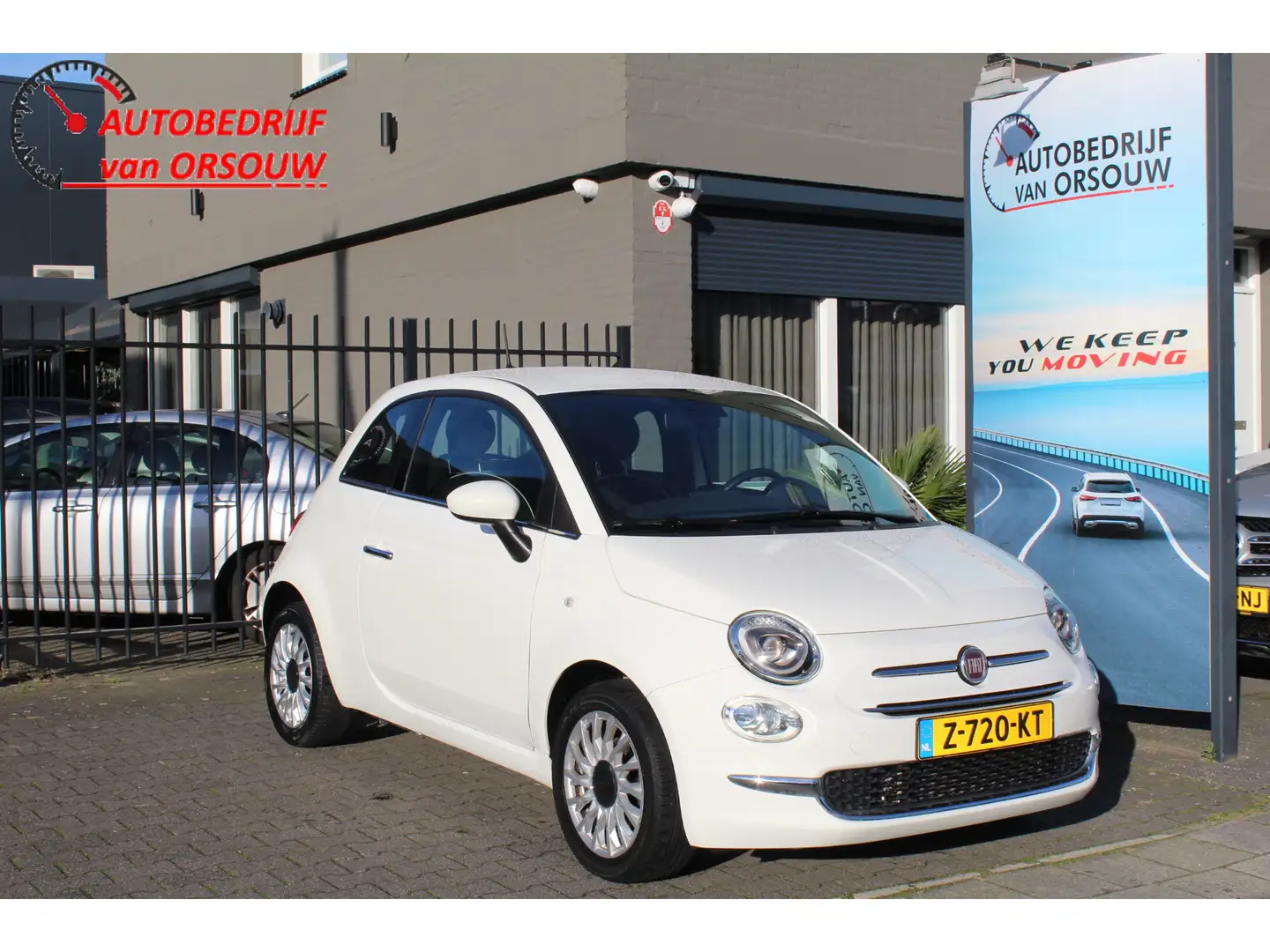 Fiat 500 1.2 Star Airco Tuuchscreen 7 Apple-Carplay Lmv Pdc Blanc - 1