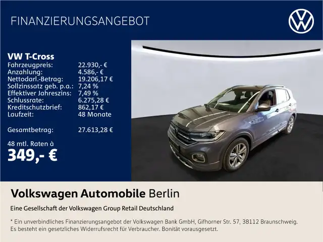 Volkswagen T-Cross 1.5 TSI DSG R Line Klima Navi APP ACC
