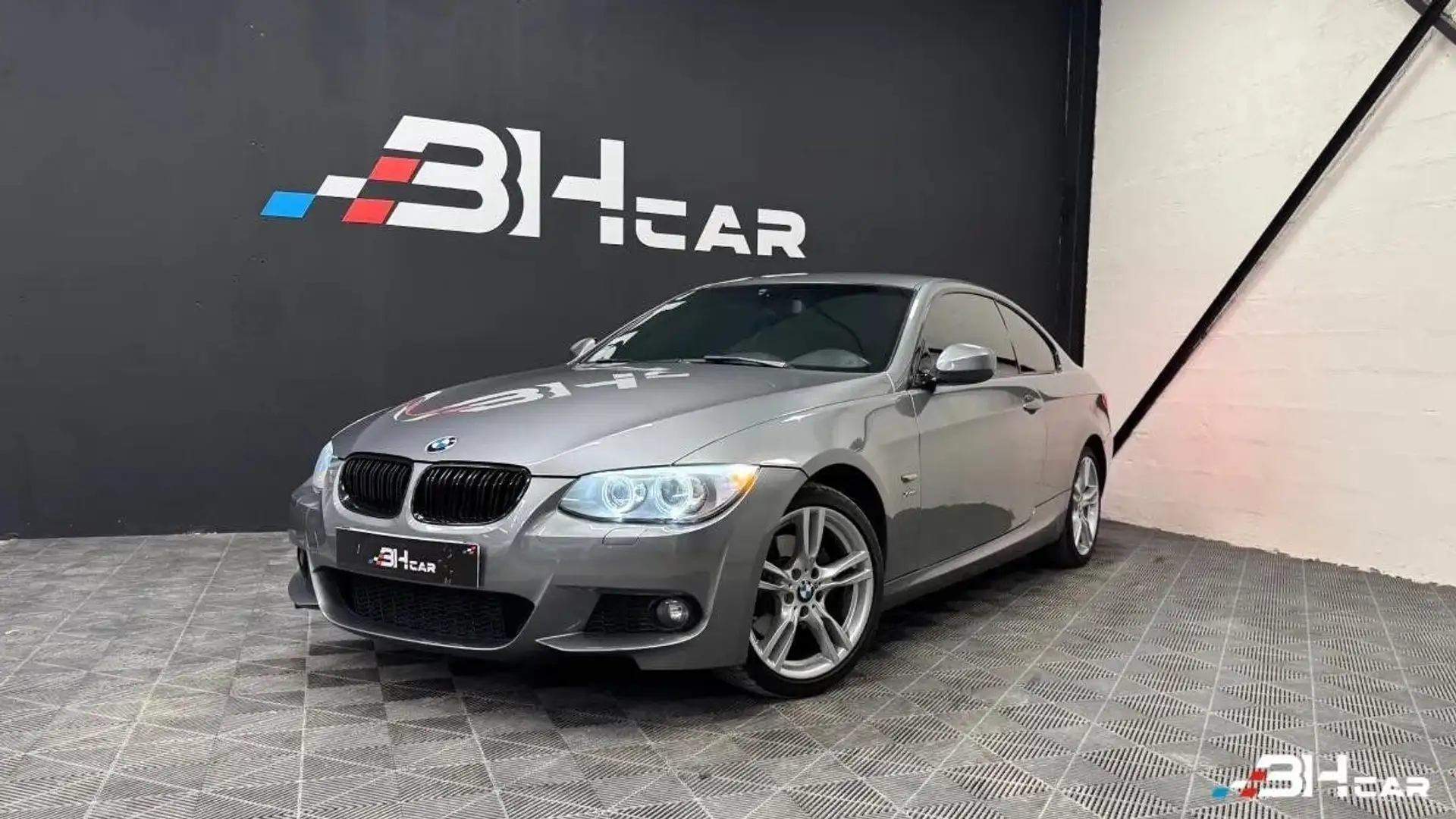 BMW 320 COUPE 2.0 320 D 185 PACK-M BVA Gris - 1
