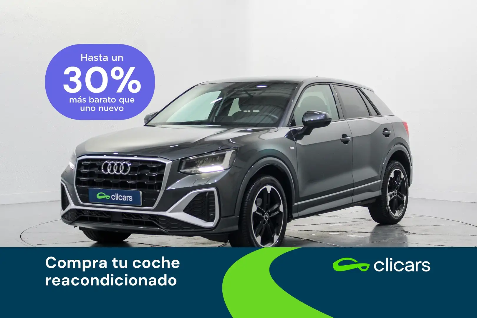 Audi Q2 30 TDI S line 85kW Gris - 1