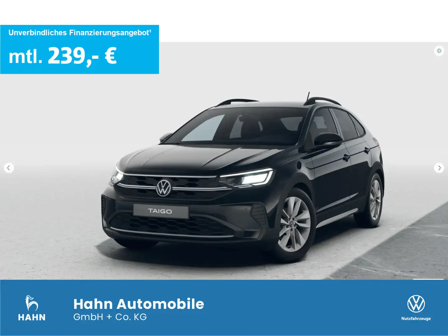 Volkswagen Taigo GOAL 1,0 l TSI OPF 116 PS DSG Ganzjahresre Schwarz - 1