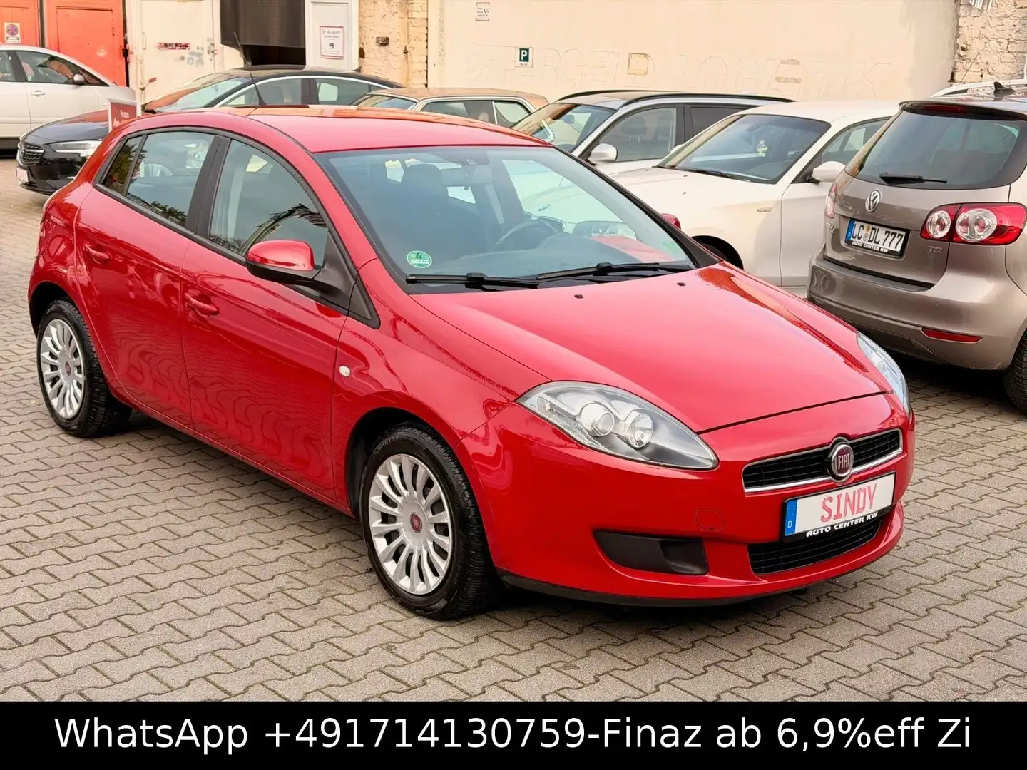 Fiat Bravo 1.4 16V Easy-2.HAND-KLIMA-84TKM-ZAH+TÜVNEU Rot - 2