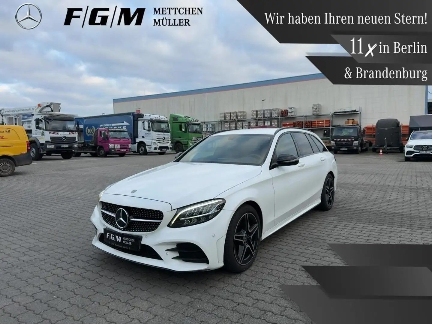 Mercedes-Benz C 200 T AMG-Line CarPlay|Night|Sitzhz|Kam|LED Weiß - 1