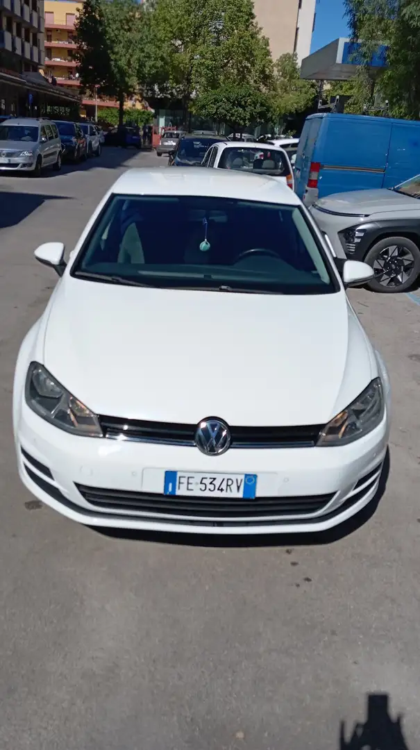 Volkswagen Golf Golf VII 2013 5p 1.6 tdi Highline Bianco - 1