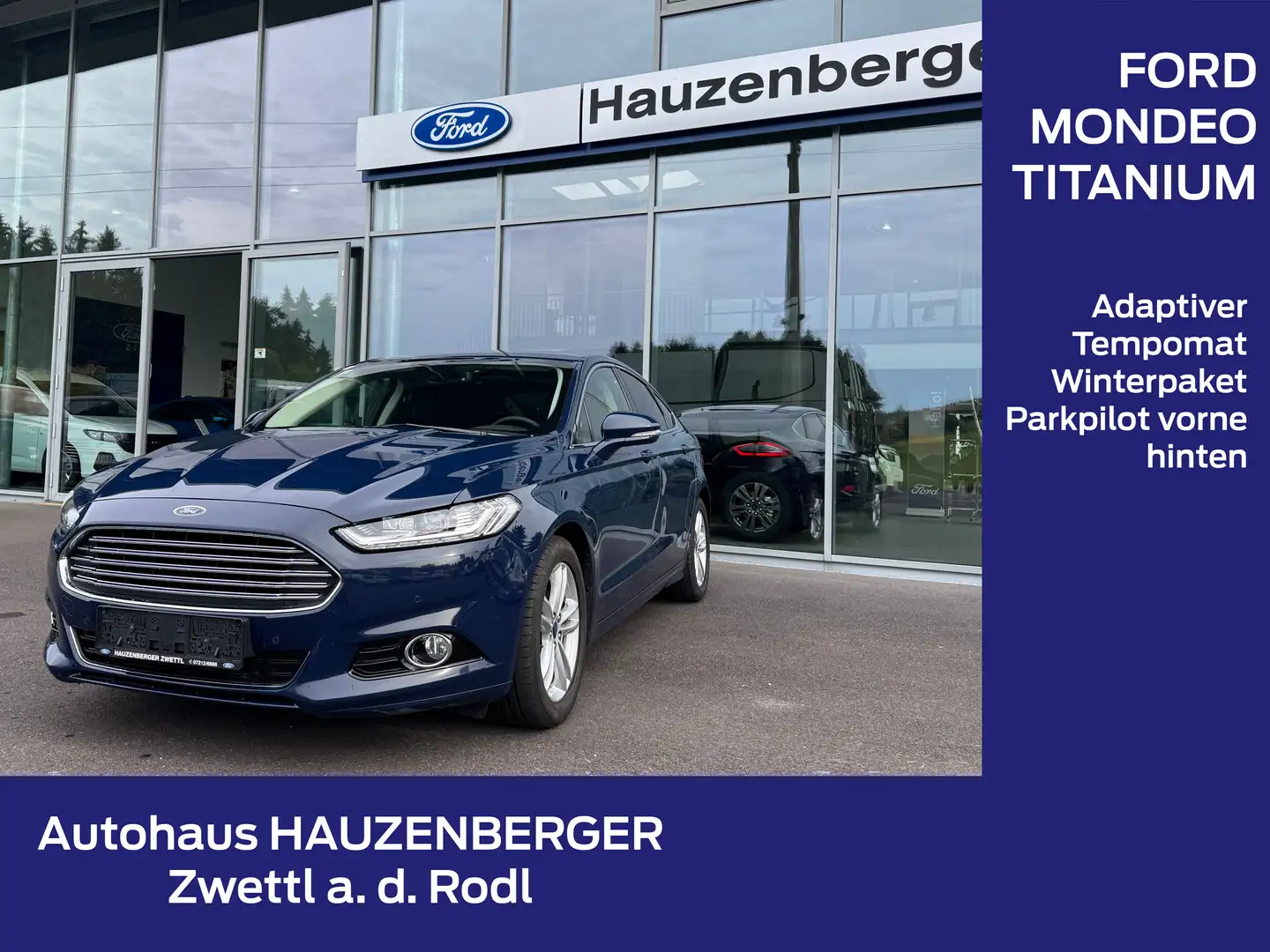 Ford Mondeo 2,0 TDCi Titanium Blau - 1