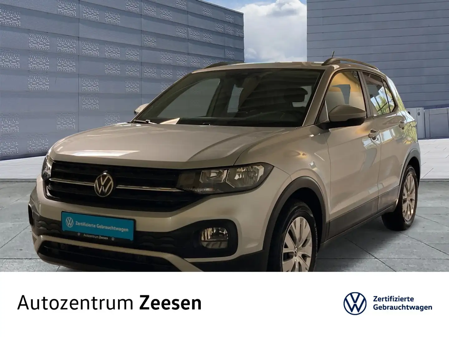 Volkswagen T-Cross 1.0 TSI Basis+RS+LWS+EPH+SHZ+USB+DAB+NSW Klima Silber - 1